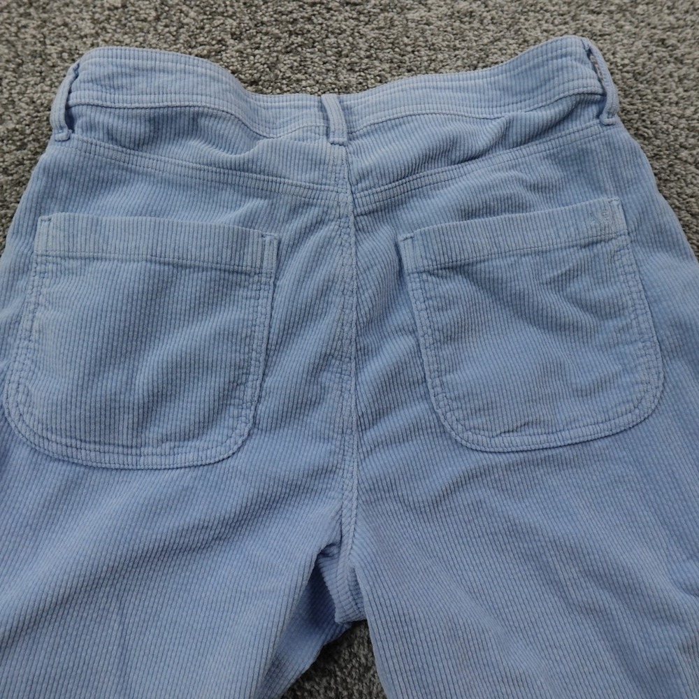American Eagle Pants Womens 10 Blue Cargo High Rise Baggy Wide Leg Rave Stretch - Picture 15 of 16